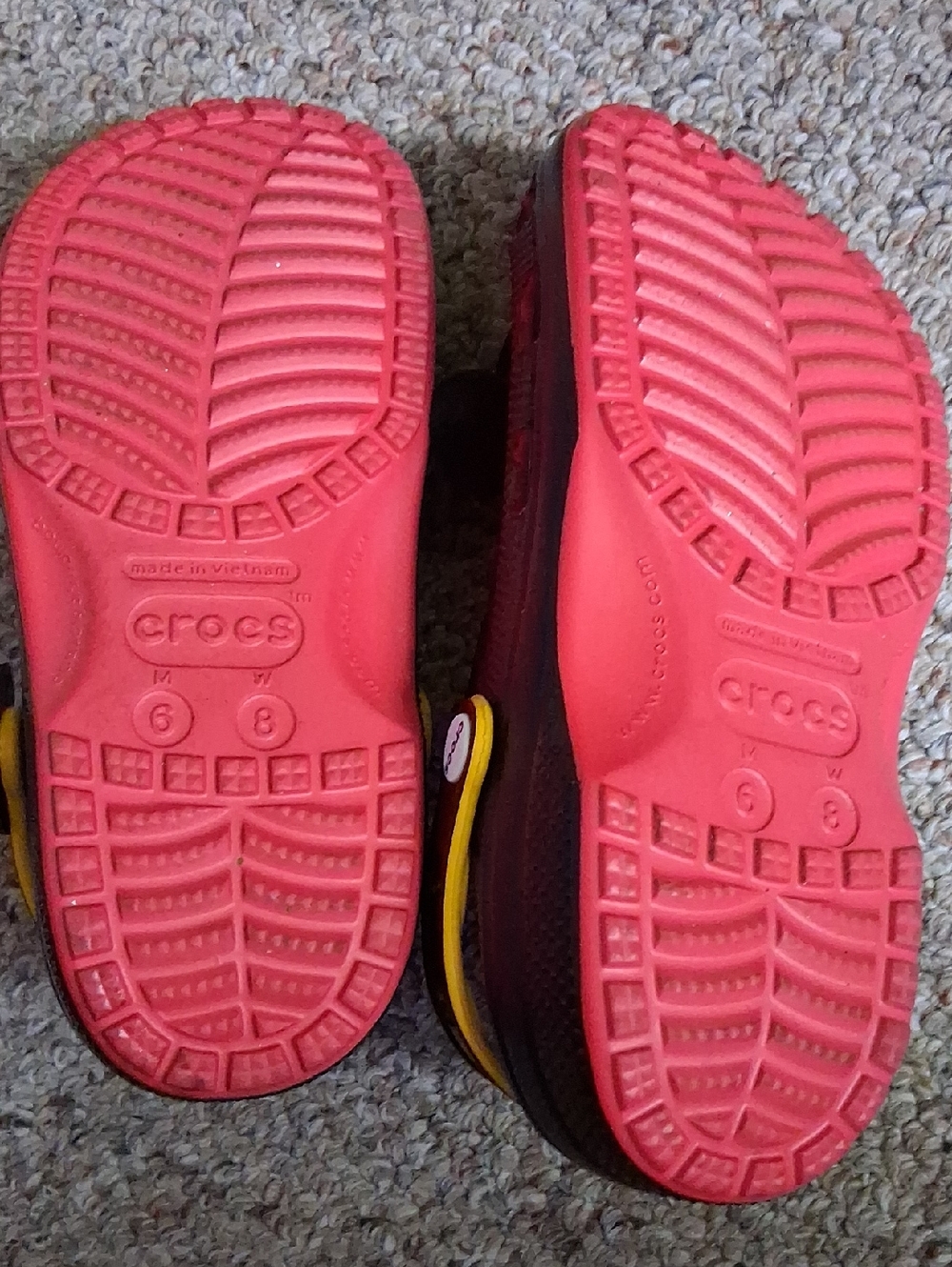 CROCS Black Red and Yellow Women Mickey Mouse Clog - Picture 5 of 6